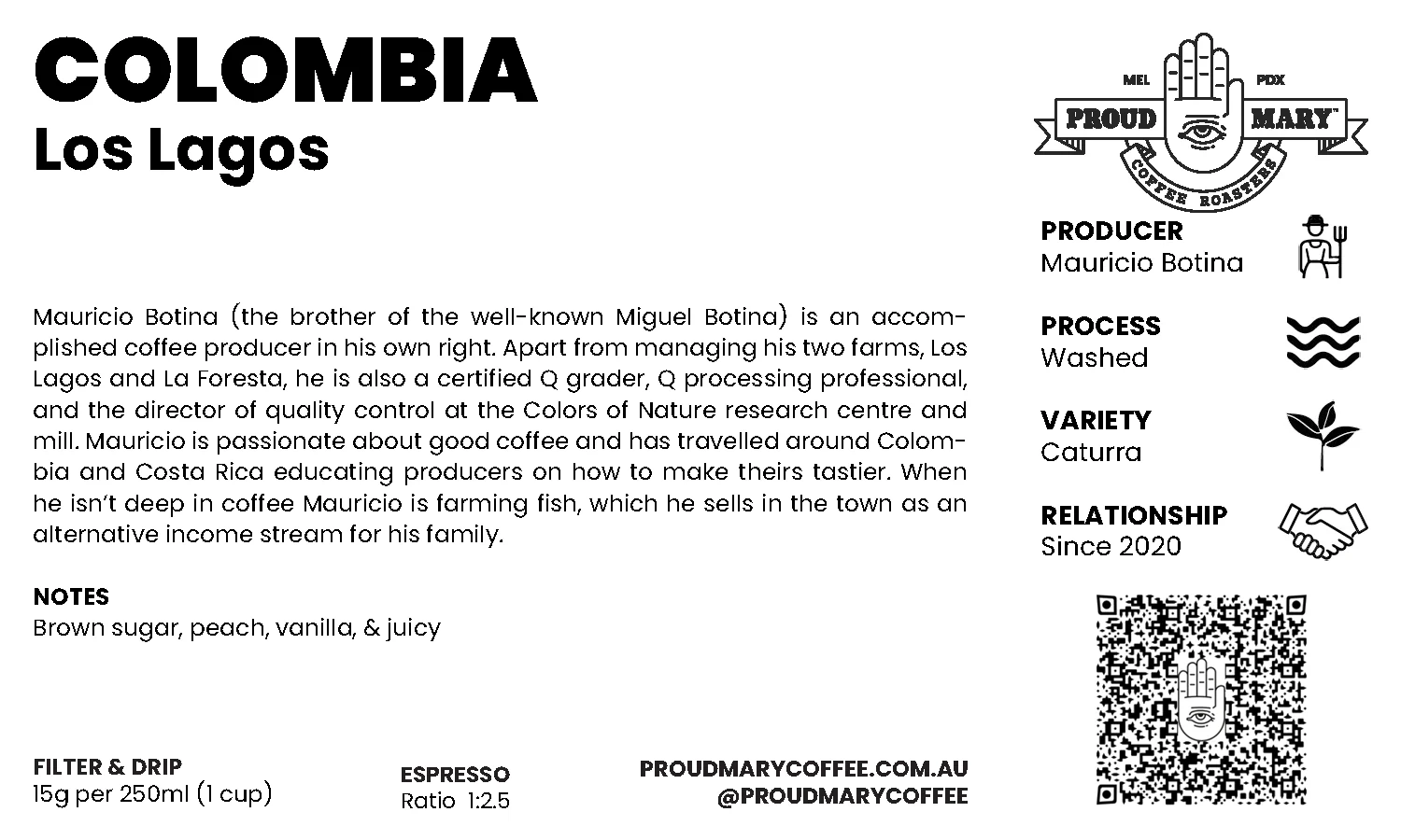 Colombia | Los Lagos | Caturra | Washed | Filter | 250g - Image 4